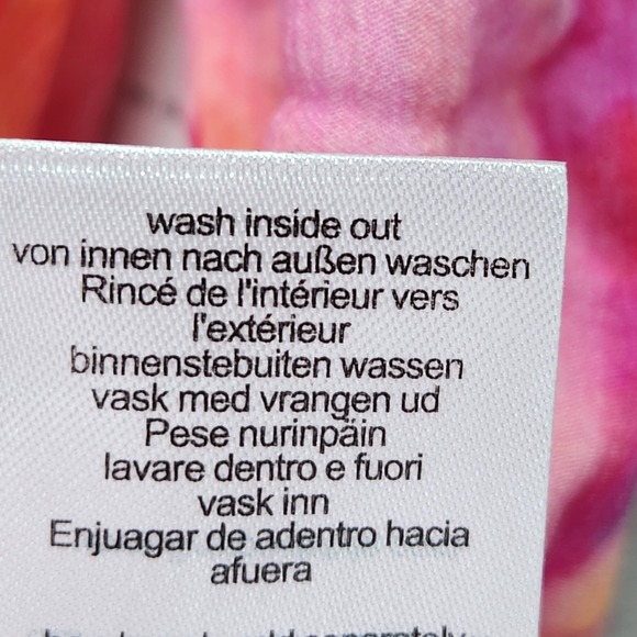 Liverpool Blouse Womens Plus 3X Pink Tie Dye V Neck Button Up Shirt Career Work - Picture 6 of 8